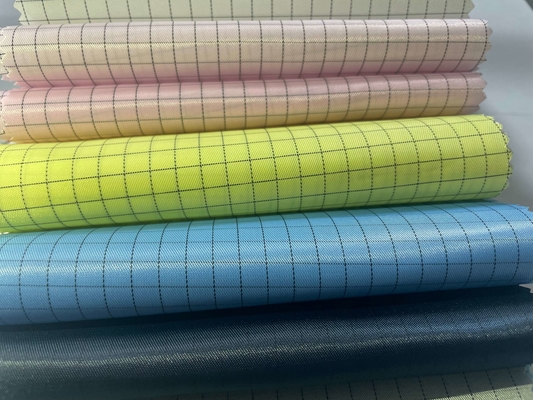 Анти- статическая проводная ткань Twill 35% хлопок 65% полиэстер для одежды Esd