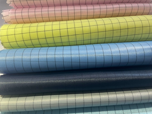 Анти- статическая проводная ткань Twill 35% хлопок 65% полиэстер для одежды Esd