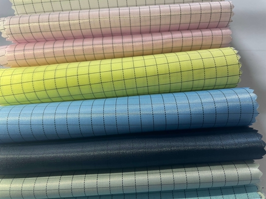 Анти- статическая проводная ткань Twill 35% хлопок 65% полиэстер для одежды Esd