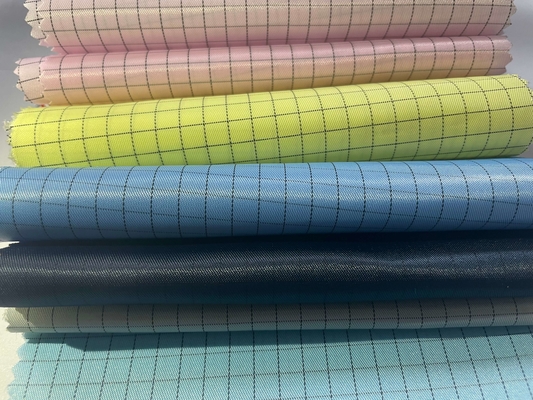 Анти- статическая проводная ткань Twill 35% хлопок 65% полиэстер для одежды Esd