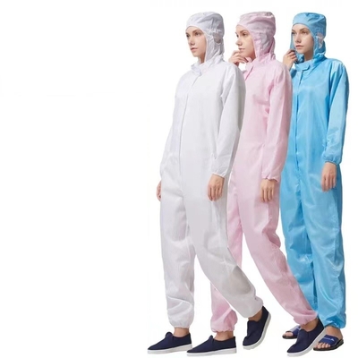 Костюм чистой комнаты свободных от одежд корпии ESD Unisex пылезащитный противостатический