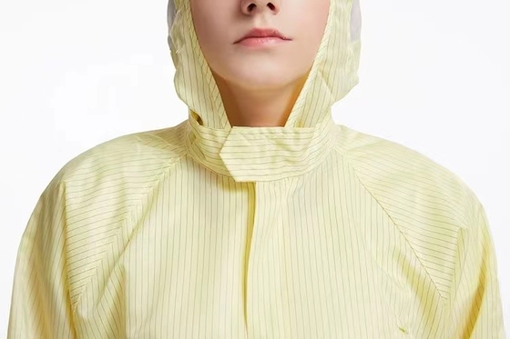 Костюм чистой комнаты свободных от одежд корпии ESD Unisex пылезащитный противостатический