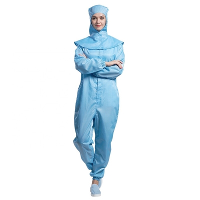 Комбинезон ESD Breathable анти- статических одежд пылезащитный Unisex с молнией