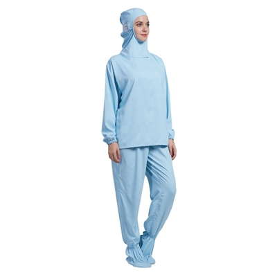 Брюки рубашки рукава с капюшоном анти- статического Workwear чистой комнаты длинные