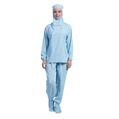 Брюки рубашки рукава с капюшоном анти- статического Workwear чистой комнаты длинные