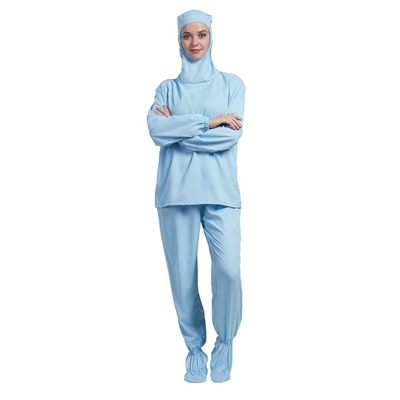 Брюки рубашки рукава с капюшоном анти- статического Workwear чистой комнаты длинные