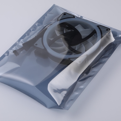 молнии пакета 0.075mm ESD уплотнение анти- статической открытое верхнее алюминиевое заднее